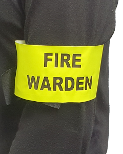 Fire Warden Arm Band with Velcro - Hi Vis Yellow