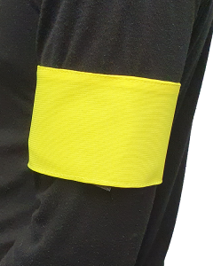 Blank Arm Band with Velcro - Hi Vis Yellow