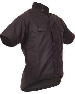 Caution Oilskin Short Sleeve Vest - Brown