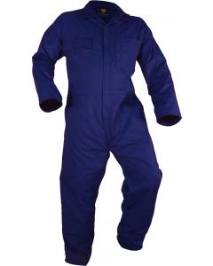 Caution Poly Cotton Long Sleeve Zip Overall - Royal