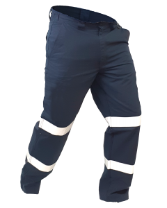 Caution Polycotton Ripstop Taped Trousers - Navy