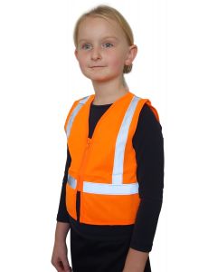 Caution Children's Hi-Vis Safety Vest - Orange