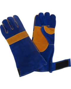 BLUEWELD Blue/Gold Welding Glove With Velcro Strap