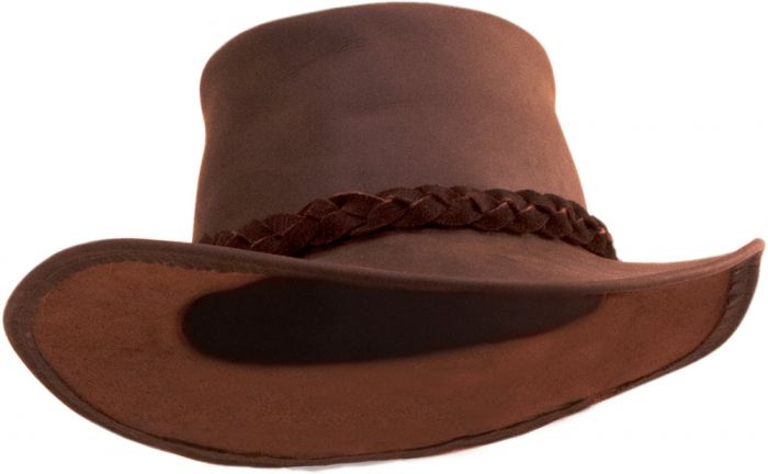 Oilskin Hat Auckland NZ Cowboy Brown Oilskin Leather Hats